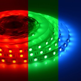 Лента светодиодная 12В 14,4 Вт/м RGB smd5050 60LED/м 5м