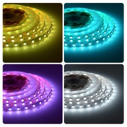 Лента светодиодная 12В 14,4 Вт/м RGB smd5050 60LED/м 5м