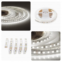 Лента светодиодная 24В 10 Вт/м IP20 4000К smd3528 120LED/м 900 Лм/м 5м