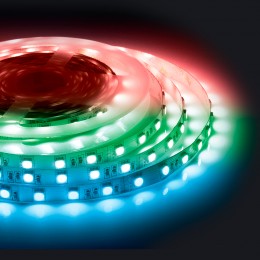 Лента светодиодная 24В 14,4 Вт/м IP20 RGB smd5050 60LED/м 5м