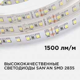 Лента светодиодная 24В 16 Вт/м IP20 4000К smd2835 120LED/м 1500 Лм/м 5м