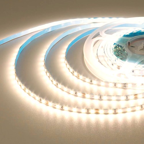 Лента светодиодная 24В 12 Вт/м IP20 3000К smd2835 180LED/м 1000 Лм/м 5м