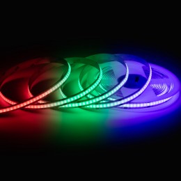Лента светодиодная 24В 14 Вт/м IP20 COB RGB 672LED/м 5м