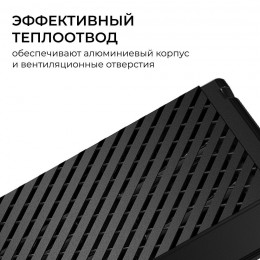 Блок питания (драйвер)для светодиодной ленты 24В, 250 Вт, 100-277В, 10.4А, IP20, алюминий, 237х62х34 мм, PRO, черный