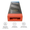 Блок питания (драйвер)для светодиодной ленты 24В, 600 Вт, 170-265В, 25А, IP20, алюминий, 246х84х38 мм, PRO, серый