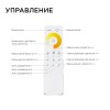 Комплект: контроллер и 3-х зонный сенсорный пульт ССТ, 12/24В, 144/288 Вт, 2 канала по 6А, IP20, пульт сенсорный (без батареек), радио, 11 кнопок и кольцо