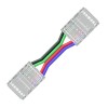 Коннектор прокалывающий, 4pin, для гибкого соединения RGB светодиодной ленты 10 мм, тип COB, IP20, длина провода 150 мм, 16.5х11,7х4.3 мм