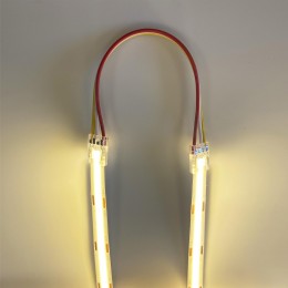 Комплект коннекторов (2 клипсы с проводами) для светодиодиодной ленты 12/24В, COB, ССТ, IP20, подложка 10 мм