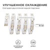Лента светодиодная 12В 12 Вт/м IP20 4000К smd2835 120LED/м 1300 Лм/м 5м