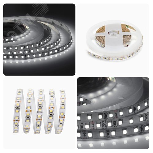 Лента светодиодная 12В 9,6 Вт/м IP20 4000К smd3528 120LED/м 600 Лм/м 5м