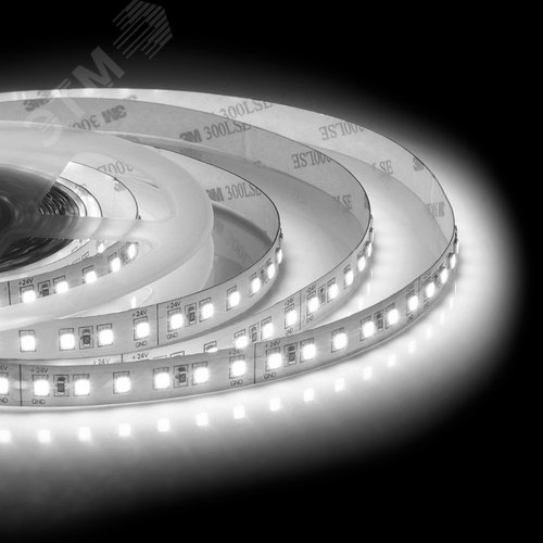 Лента светодиодная 24В 16 Вт/м IP20 4000К smd2835 120LED/м 1500 Лм/м 5м