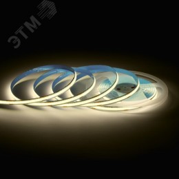 Лента светодиодная 24В 12 Вт/м IP20 3000К COB CRI 90+ 320LED/м 1000 лм/м 5м