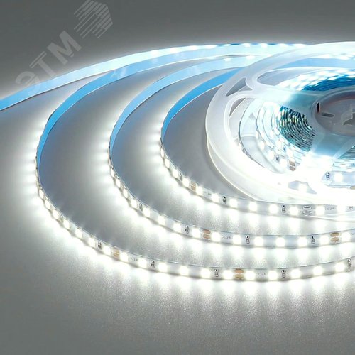 Лента светодиодная 24В 12 Вт/м IP20 4000К smd2835 180LED/м 1000 Лм/м 5м