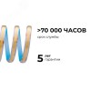 Лента светодиодная 24В 15 Вт/м IP65 в пвх 6500К COB CRI90+ 560 LED/м 1200 лм/м 5м