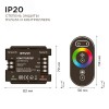 Контроллер RGB 12/24В, 288/576 Вт, 3 канала по 8А, пульт сенсорный (без батареек)
