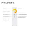 Комплект: контроллер и 3-х зонный сенсорный пульт ССТ, 12/24В, 144/288 Вт, 2 канала по 6А, IP20, пульт сенсорный (без батареек), радио, 11 кнопок и кольцо
