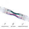 Коннектор прокалывающий, 4pin, для гибкого соединения RGB светодиодной ленты 10 мм, тип COB, IP20, длина провода 150 мм, 16.5х11,7х4.3 мм