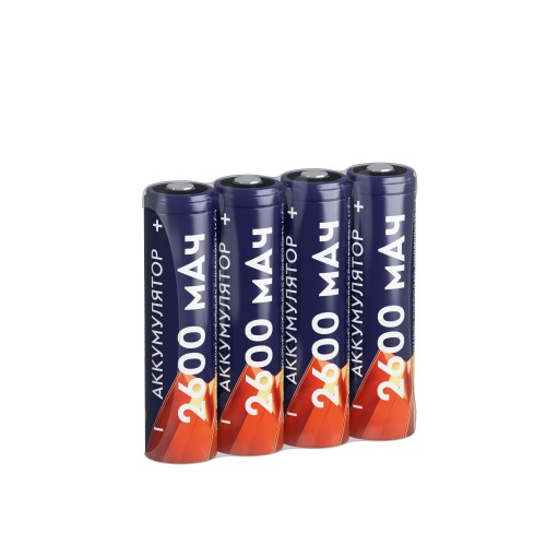 Аккумуляторы перезаряжаемые СТАРТ INR18650 2600mAh 4 штуки в шринке