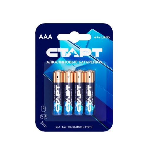 Батарейка алкалиновая СТАРТ ААА 8 штуки на блистере