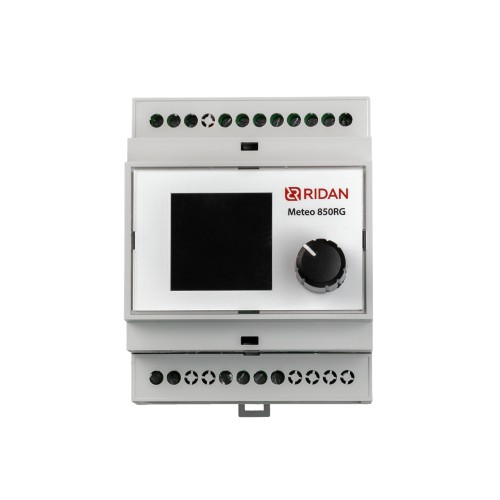 Терморегулятор Ridan Meteo 850RG на шину DIN, с датчиком температуры воздуха в комплекте