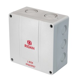 Коробка распределительная Ridan L BOX, 140х140х79 мм, IP66/IP67, серая