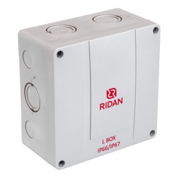 Коробка распределительная Ridan L BOX, 140х140х79 мм, IP66/IP67, серая