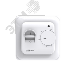 Терморегулятор для теплого пола ДЕВИ Base, с датчиком пола, 16А