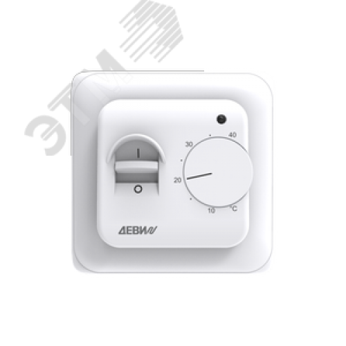 Терморегулятор для теплого пола ДЕВИ Base, с датчиком пола, 16А