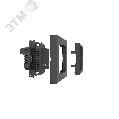 Терморегулятор Ридан Classy c Wi-Fi, с комбинацией датчиков, черный матовый, 16А