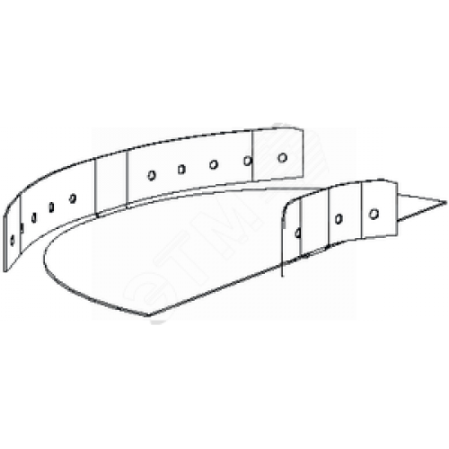 Элемент угловой регулируемый белый