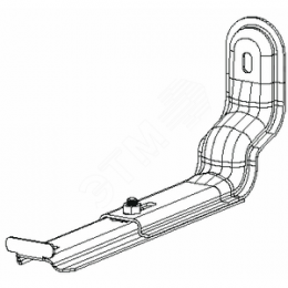 Кронштейн настенный регулируемый белый