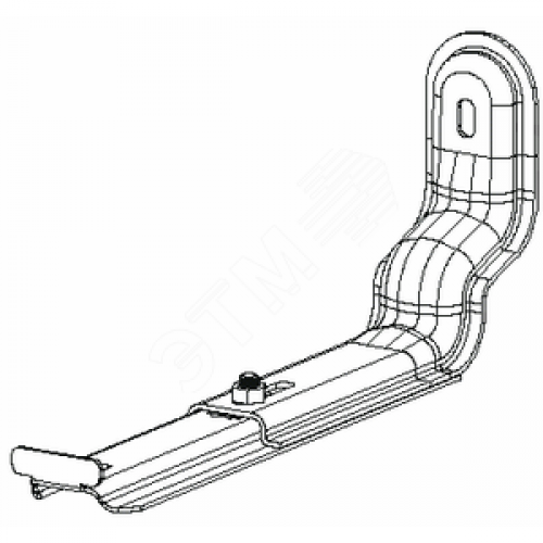 Кронштейн настенный регулируемый белый