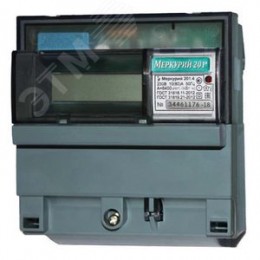 Счетчик электроэнергии Меркурий однофазный однотарифный, 1080, класс точности1.0, D, ЖКИ, импульсный выход