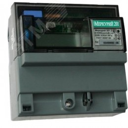 Счетчик электроэнергии Меркурий 201.2 однофазный однотарифный, 560, класс точности 1.0, D, ЖКИ, импульсный выход