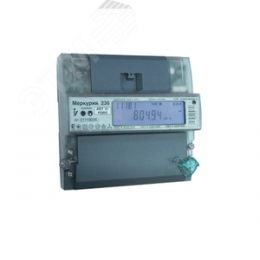 Счетчик электроэнергии Меркурий 236 ART-02 PQRS трехфазный многотарифный, 5100, класс точности 1.0/2.0, D, ЖКИ, оптопорт, RS485 2 Тарифа МСК