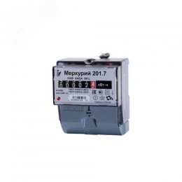 Счетчик электроэнергии Меркурий 201.7 однофазный  однотарифный, 5(60), класс точности 1.0, D, ЭМОУ