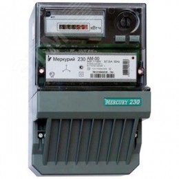 Счетчик электроэнергии Меркурий 230 АМ-00 трехфазный однотарифный, 57,5, класс точности 0.5S, Щ, ЭМОУ, импульсный выход