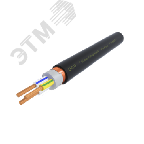 Кабель силовой ВВГЭнг(А)-LS 3х2.5 ок(N.PE)-0.66 Ч. бар