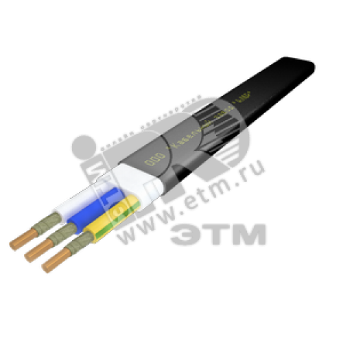 Кабель силовой ППГ-П нг(А)-FRHF 3х2.5ок (N.PE)-0.66 однопроволочный (бухта)