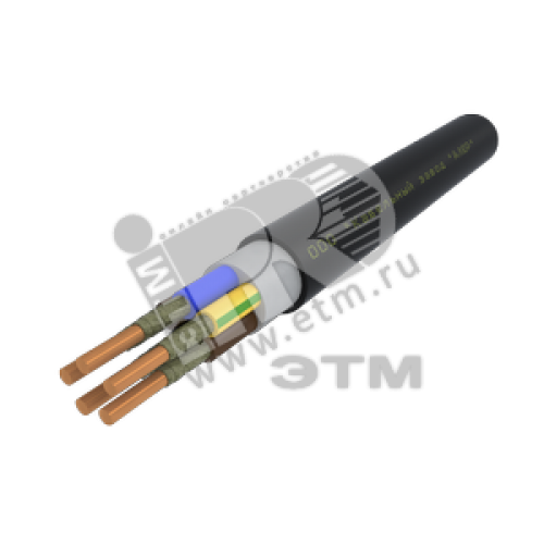 Кабель силовой ППГнг(А)-FRHF 5х6ок(N.PE)-0.66 однопроволочный (барабан)