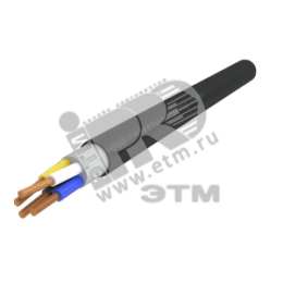 Кабель силовой ППГнг(А)-HF 4х1.5ок(N)-0.66 однопроволочный черный (бухта)