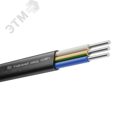 Кабель силовой АВВГ-П 3х4 (ок)(N, РЕ)-0.660 плоский однопроволочный