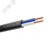 Кабель силовой ППГ-П нг(А)-HF 2х2.5ок(N)-0.66 однопроволочный черный (бухта)