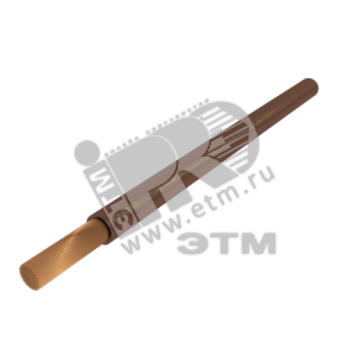 Провод силовой ПуГВнг (А)-LS 1х10 коричневый бухта многопроволочный