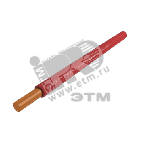 Провод силовой ПуВнг (А)-LS 1х1.5 красный бухта однопроволочный