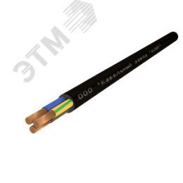 Провод ПВС 2х1.0+1х1.0-380/660 (Ч. бух)