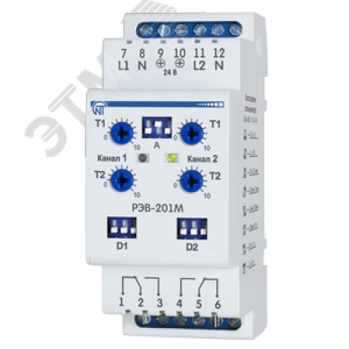 Реле времени двухканальное РЭВ-201М 7 программ