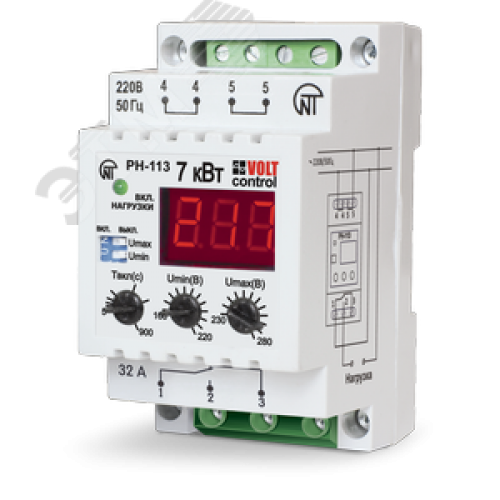 Реле напряжения РН-113 32А