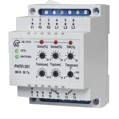 Реле напряжения трехфазное РНПП-301