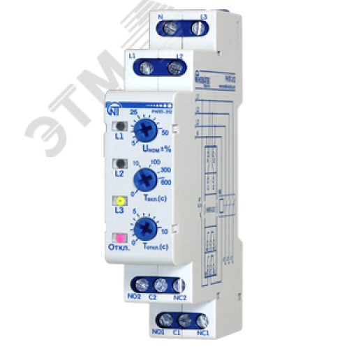 Реле напряжения трехфазное РНПП-312 одномодульное